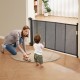 Buy Safety Gate Extendable up to 153 cm Magic Gate for Dogs Height of 87 cm Retractable Gate for Babies Open with One Hand Mesh Fences for Children Dogs Hallway Stairs, Black