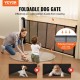 Buy Safety Gate Extendable up to 195 cm Magic Gate for Dogs Height of 87 cm Retractable Gate for Babies Open with One Hand Mesh Fences for Children Dogs Hallway Stairs, Black