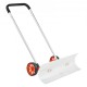 Buy Wheeled Snow Shovel 37" Snow Plow for Driveway ABS Snow Pusher