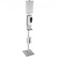 Buy Hydroalcoholic Gel Stand Dispenser, 1,400-1,600 mm Disinfectant Gel Dispenser Stand with A4 Label 1,000 ml Contactless Gel Dispenser Disinfectant Gel Stand Office