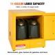 Comprar Armario de Seguridad Puerta Individual Cerrar Manualmente Amarillo  43 x 43 x 46CM para Una Variedad de Ambientes Comerciales e Industriales y gabinete amarillo de almacenamiento peligroso