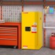 Comprar Gabinete de Seguridad para Líquidos Inflamables Almacenamiento Peligroso de Una Puerta y Cierre Manual Amarillo 900 x 460 x 460MM