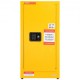 Comprar Gabinete de Seguridad para Líquidos Inflamables Almacenamiento Peligroso de Una Puerta y Cierre Manual Amarillo 900 x 460 x 460MM