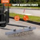 Купити Підвісна магнітна мітла для навантажувача 47,6 кг Magnetic Force Magnetic Sweeper 1830x77x200 мм Антикорозійний магнітний совок для металобрухтної майстерні Гараж Патіо