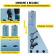 Buy Light Blue Pocket Hole Jig Drilling Jig 2.4kg 2 in 1 Pocket Hole Jig Set Metric and Imperial System with 2 Chip Extraction Holes