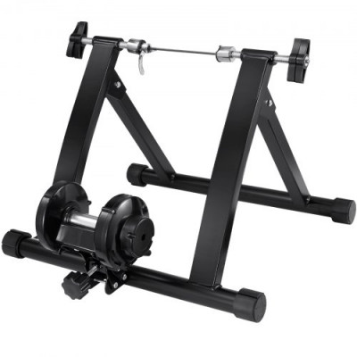 VEVOR Soporte de Entrenamiento para Bicicleta Entrenador de Bicicleta Magnético Estacionario para Ruedas de 66-74 cm Motor de Bajo Ruido Portátil para Ejercicio Interior Palanca de Liberación Rápida