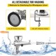 Buy Manual Wheatgrass Juicer 3.4" Port 304 Stainless Steel Wheatgrass Extractor Portable Stainless Steel Wheatgrass Extractor with Suction Cup Base Table Clamp