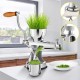 Buy Manual Wheatgrass Juicer 3.4" Port 304 Stainless Steel Wheatgrass Extractor Portable Stainless Steel Wheatgrass Extractor with Suction Cup Base Table Clamp