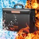 Kaufen Sie Tragbare feuerfeste Aktentasche, 45 x 14 x 31,5 cm, feuerfeste Dokumententasche bis 1093 °C, wasserdichte Dokumententasche mit Brieftasche und Klettverschluss für Wertsachen