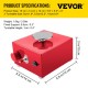 Buy Pottery Wheel Electric Ceramic Machine Portable Ceramic Wheel 30W 220V Speed 0-2000 Rpm Adjustable Pottery Wheel Machine Red