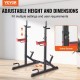 VEVOR Squat Power Rack soporte ajustable para prensa de banco con barra resistente