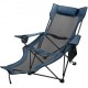 Buy Folding Reclining Camping Mesh Chair, Max Capacity 150kg Camp Lounger Adjustable Height, Breathable Mesh Material, Foldable Chair for Travel and Fishing Blue