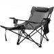 Buy Folding Camping Chair with Footrest Mesh Lounge Chair with Bag