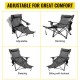 Buy Folding Camping Chair with Footrest Mesh Lounge Chair with Bag