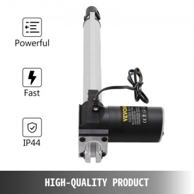 VEVOR Actuador Lineal 6000 N Soporte de Montaje de Carrera del Actuador Lineal 400 mm, Actuador Lineal Resistente de Motor Eléctrico 12 V CC Velocidad de Desplazamiento 5 mm / s, Sofá, Elevador de TV