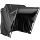 Koop Motorhoes, maat S, waterdichte motorhoes 270 x 105 x 155 cm met slot UV-beschermhoes gepoedercoat staal, buiten anti-stof voor motorfietsen, zwart