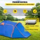 Comprar Tenda para motocicleta tamanho L 2-3 pessoas Tenda de acampamento à prova d'água 405x215x170 cm ventilada e à prova de umidade fácil de configurar para camping, pesca e passeios de barco, azul