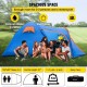 Comprar Tenda para motocicleta tamanho L 2-3 pessoas Tenda de acampamento à prova d'água 405x215x170 cm ventilada e à prova de umidade fácil de configurar para camping, pesca e passeios de barco, azul