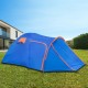 Buy Motorcycle Tent Size L 2-3 Person Waterproof Tent 405x215x170 cm Ventilated and Moisture-Proof Easy to Set Up for Camping, Fishing and Boating, Blue