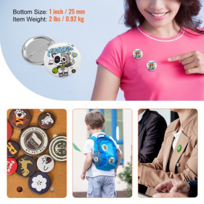 Chapas Personalizadas para Máquina de Fabricar Botones de 25 mm 500 Juegos