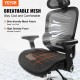 Comprar Silla de oficina ergonómica con soporte lumbar reclinable de malla