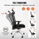 Comprar VEVOR Silla ergonómica de oficina Sillón Soporte lumbar Reposacabezas ajustable