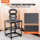 Buy Brush Holder Load 45kg 3 Speeds Mobile Tool Rack 4 Wheels Storage Space for Most Brushes Workbench Power Tool Machines