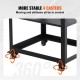 Buy Brush Holder Load 45kg 3 Speeds Mobile Tool Rack 4 Wheels Storage Space for Most Brushes Workbench Power Tool Machines