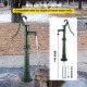 Buy Cast Iron Hand Pump with Stand 131cm Antique Hand Water Pump, Max Pump Depth 6m, Decorative Outdoor Garden Hand Pump with Ergonomic Handle, Green