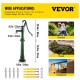 Buy Cast Iron Hand Pump with Stand 131cm Antique Hand Water Pump, Max Pump Depth 6m, Decorative Outdoor Garden Hand Pump with Ergonomic Handle, Green