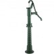 Comprar Bomba manual de ferro fundido com suporte Bomba de água manual antiga de 131 cm, profundidade máxima da bomba de 6 m, bomba manual decorativa para jardim externo com alça ergonômica, verde