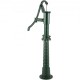 Comprar Bomba manual de ferro fundido com suporte Bomba de água manual antiga de 131 cm, profundidade máxima da bomba de 6 m, bomba manual decorativa para jardim externo com alça ergonômica, verde