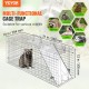 Buy Animal Trap 785x254x305mm Collapsible Cat Trap Cage Cruelty-Free Galvanized Wire with Handle Trap for Rabbits, Stray Cats, Squirrels, Raccoons, Groundhogs, Opossums