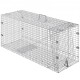 VEVOR Trampa para Animales 1067x406x457 mm Jaula Plegable para Trampa para Gatos Alambre Galvanizado sin Crueldad con Asa Trampa para Conejos, Gatos Callejeros, Ardillas, Mapaches, Marmotas, Zorros