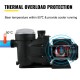 Buy Pool Pump 750 W Pool Pump 19,200 L / h Pool Purifier Pump 230V 50Hz Pool Filter Pump 3450 RPM Pool Circulation Pump Thermal Overload Protection