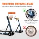 Buy Front and Rear Wheel Stand 0.39T Load Adjustable Arm Workshop Stand Steel Wheel Stand Motorcycle Lifter U+L Double Head for Repair Maintenance