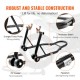 Buy Front and Rear Wheel Stand 0.39T Load Adjustable Arm Workshop Stand Steel Wheel Stand Motorcycle Lifter U+L Double Head for Repair Maintenance