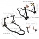 Buy Front and Rear Wheel Stand 0.39T Load Adjustable Arm Workshop Stand Steel Wheel Stand Motorcycle Lifter U+L Double Head for Repair Maintenance