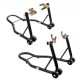 Buy Front and Rear Wheel Stand 0.39T Load Adjustable Arm Workshop Stand Steel Wheel Stand Motorcycle Lifter U+L Double Head for Repair Maintenance