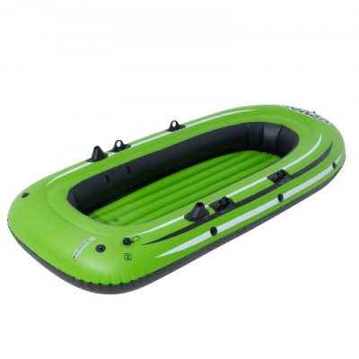 VEVOR Barco inflable, barco de pesca inflable para 3 personas, kayak de PVC resistente, con remos de aluminio de 46 pulgadas, bomba de alta eficiencia, carga de 700 libras para adultos y niños