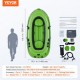 Comprar Bote Inflable, Bote de Pesca Inflable para 4 Personas, Kayak de PVC Resistente, con remos de Aluminio de 116 cm, Bomba de Alta Eficiencia, Capacidad de Carga 499 kg para Adultos y niños