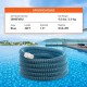 Comprar Manguera de piscina resistente, 1-1/2" x 30 pies, manguera de vacío para piscina, compatible con piscina sobre el suelo, piscina en el suelo, bomba de filtro de arena, bomba de piscina