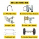 Buy Galvanized Stainless Steel Sliding Door Kit Disinfectant Rolling Door Kit 18 x 31.5 x 30cm Door Hardware Kit