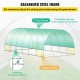 Buy Tunnel Greenhouse 6.1 x 3 x 2.1 m Tunnel Garden Greenhouse with 12 Windows and 2 Doors Steel Frame Greenhouse Garden Shed White Orchard for Growing Plants Flowers Vegetables