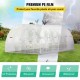 Buy Tunnel Greenhouse 6.1 x 3 x 2.1 m Tunnel Garden Greenhouse with 12 Windows and 2 Doors Steel Frame Greenhouse Garden Shed White Orchard for Growing Plants Flowers Vegetables