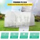 Buy Tunnel Greenhouse 4.6 x 2.1 x 2.1 m Tunnel Garden Greenhouse with 8 Mesh Windows Steel Frame Greenhouse Garden Shed White Orchard for Growing Plants Flowers Vegetables