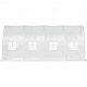 Buy Tunnel Greenhouse 4.6 x 2.1 x 2.1 m Tunnel Garden Greenhouse with 8 Mesh Windows Steel Frame Greenhouse Garden Shed White Orchard for Growing Plants Flowers Vegetables