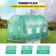 Buy Tunnel Greenhouse 3 x 2 x 2 m Tunnel Garden Greenhouse with 6 Mesh Windows Steel Frame Greenhouse Garden Shed White Orchard for Growing Plants Flowers Vegetables