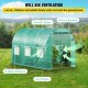 Buy Tunnel Greenhouse 3 x 2 x 2 m Tunnel Garden Greenhouse with 6 Mesh Windows Steel Frame Greenhouse Garden Shed White Orchard for Growing Plants Flowers Vegetables