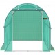 Buy Tunnel Greenhouse 3 x 2 x 2 m Tunnel Garden Greenhouse with 6 Mesh Windows Steel Frame Greenhouse Garden Shed White Orchard for Growing Plants Flowers Vegetables